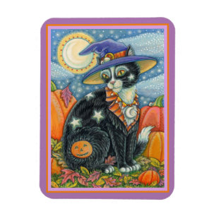 ÍMAN  HOCUS POCUS BLACK CAT WITCH & MOUSE HALLOWEEN