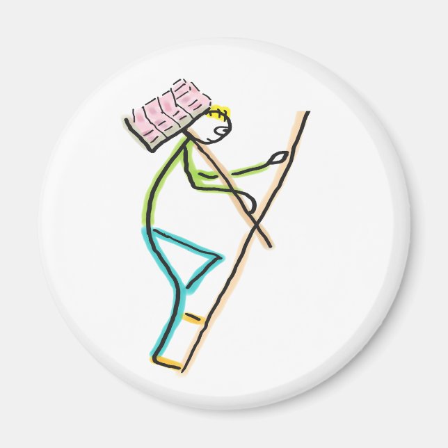 Íman Hod Carrier Stickman (Frente)