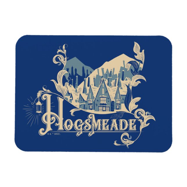 Íman HOGSMEADE™ Vintage Village Graphic (Horizontal)