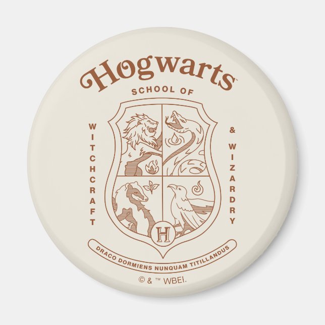 Íman HOGWARTS™ School of Witchcraft and Wizardry Crest (Frente)