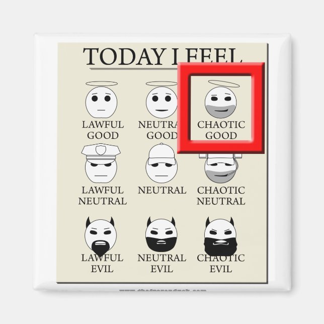 Íman Hoje Me Sinto Bem Chaótico (Frente)