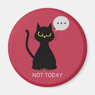 Íman HOJE NÃO! Magneta Negra Grumpy