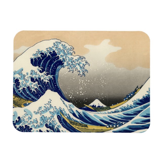 Íman Hokusai O Magnet Da Onda De Excelente (Horizontal)