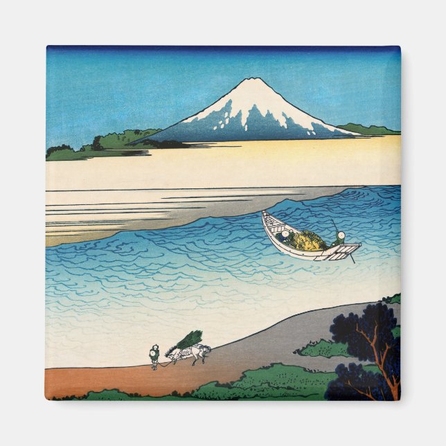 Íman Hokusai - Rio Tama na província de Musashi (Frente)