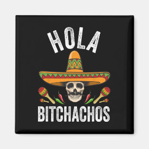 Íman Hola Achos Camisa Engraçada Casca Mexicana Cinco D