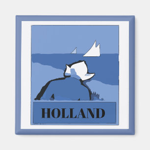Íman HOLANDA,Blue Dutch,alterar texto