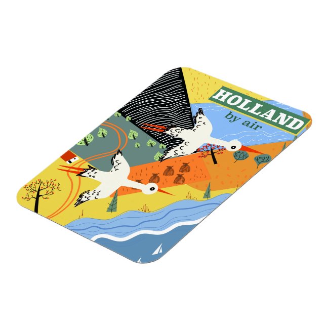 Íman Holanda por Air Vintage vacage impressão (Left Side)