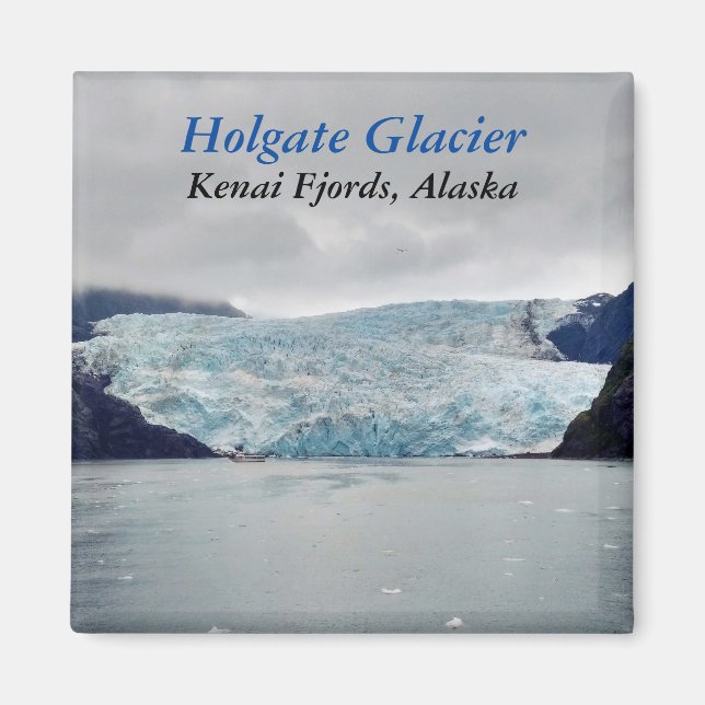 Íman Holgate Glacier Kenai Fjords Alaska - ímã fotográf (Frente)