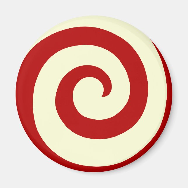 ÍMAN HOLIDAY CANDY CANDY SWIRL ROUND MAGNET (Frente)