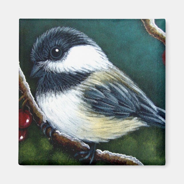 ÍMAN HOLIDAY CHICKADEE 1 (Frente)