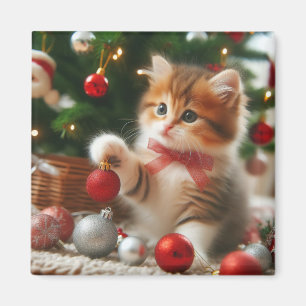 Íman Holiday Kitten Magnet