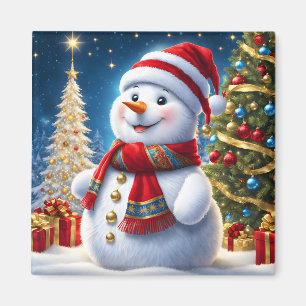 Íman Holiday Snowman Magnet