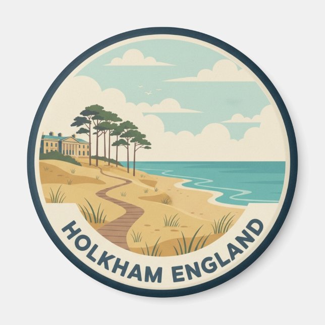 Íman Holkham Norfolk England Viagem (Frente)