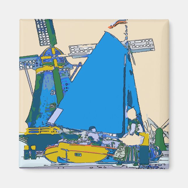 Íman Holland, Dutch Blue, (Frente)