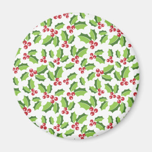 Íman Holly Berries Holly Deixa o Mistletoy Holiday
