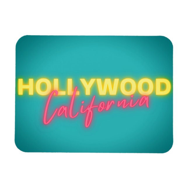 Íman Hollywood Vintage Neon Lights (Horizontal)