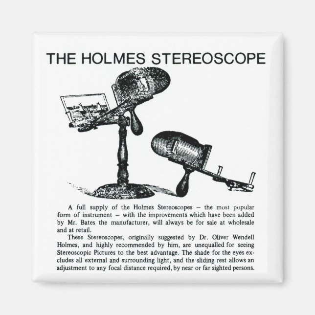 Íman Holmes Stereoscope Advertisement - Vintage (Frente)