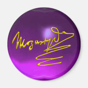 Íman HOMAGE TO MOZART Assinatura Dourada Do Compositor 