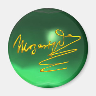 Íman HOMAGE TO MOZART Dourado Signature of Composer Gre