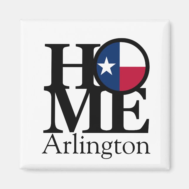 Íman HOME Arlington Texas Magnet (Frente)