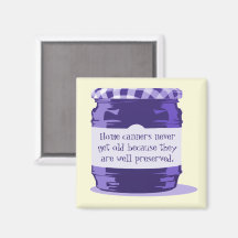 Home Canning Humor Retro Purple Jelly Jar Kitchen