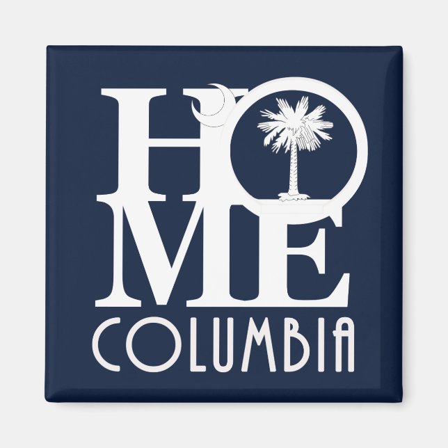 Íman HOME Columbia South Carolina Magnet (Frente)