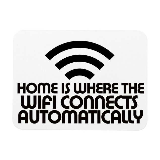 Íman Home é onde o Wifi se conecta automaticamente (Horizontal)