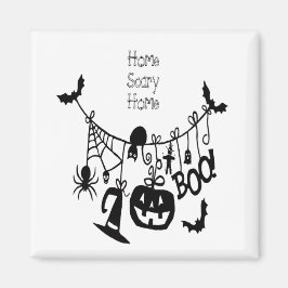 Íman Home Scary Home Bats Pumpkin, Black Cat, Voodoo