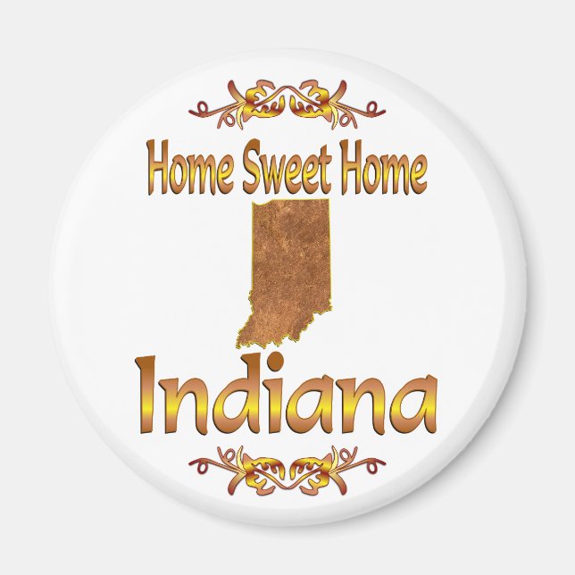 Íman Home Sweet Home Indiana (Frente)