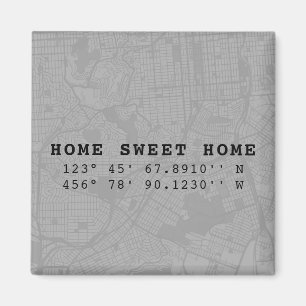 Íman Home Sweet Home  Mapear e personalizar coordenadas