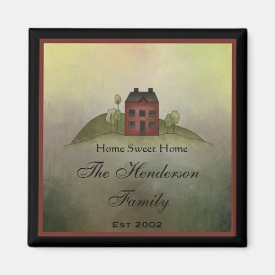 Íman Home Sweet Home Square Imã de geladeira