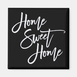 Íman Home Sweet Home White Typografia Preta