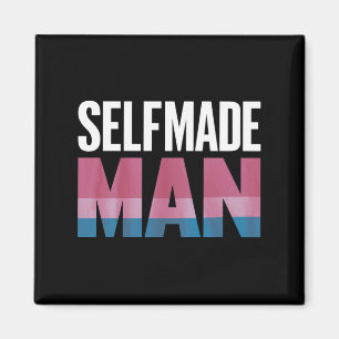 Íman Homem Autodidacta Transgênero Bandeira do Orgulho 