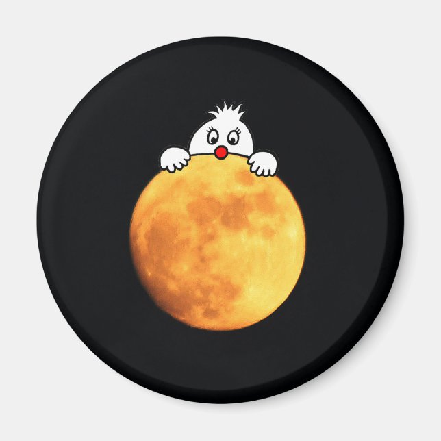 Íman Homem bonito na lua (Frente)