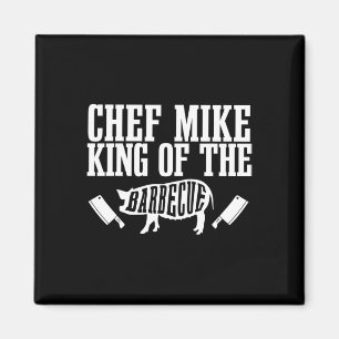 Íman Homem Chef Mike é o Rei do Churrasco Bbq Grillin