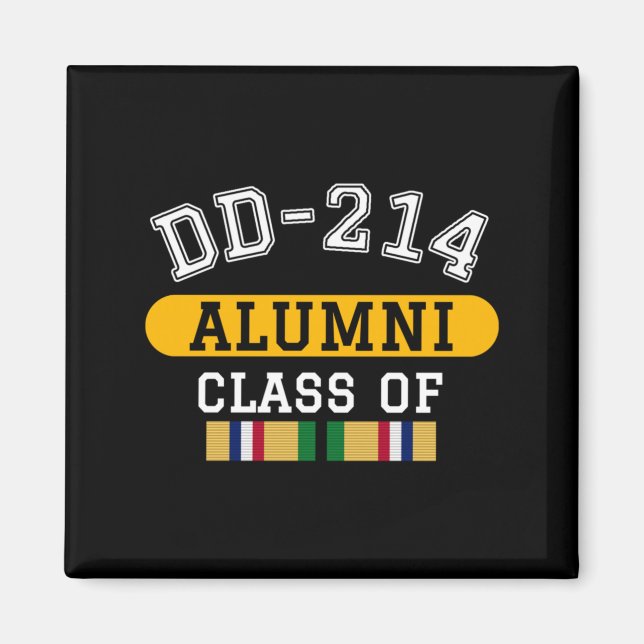 Íman Homem Dd-214 Alumni Cl Da Veterano da Tempestade d (Frente)