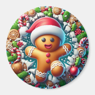 Íman Homem de Biscoito de Natal Ímã
