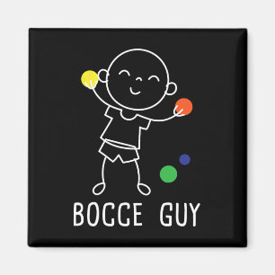 Íman Homem de Bocce - Entusiasta do Jogo de Boliche de