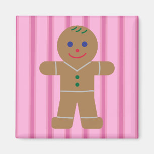 Íman Homem de Gengibre Rosa, Divertido e Rico