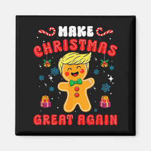 Íman Homem de Gengibre Trump Engraçado Faça o Natal Gra