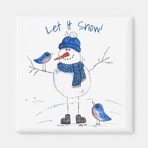 Íman Homem de neve de pernas longas