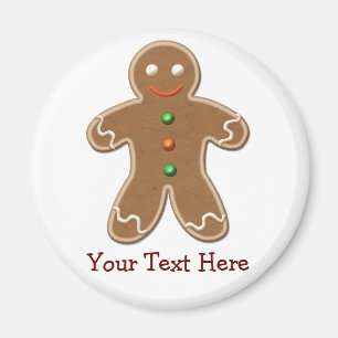 Íman Homem de pão-de-espécie bonito personalizado do