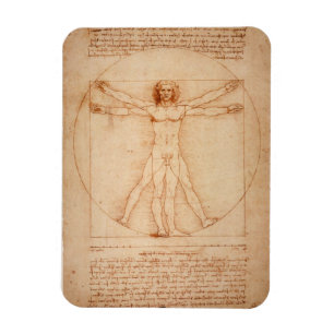 Íman Homem de Vitruvian do refrigerador por Leonardo da