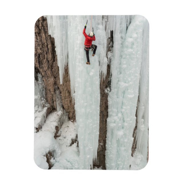 Íman Homem escalando gelo, Colorado (Vertical)
