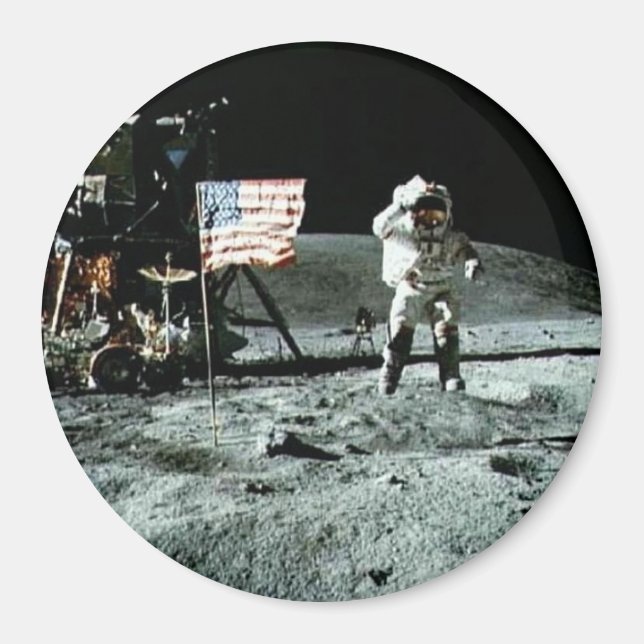 Íman Homem histórico na lua (Frente)