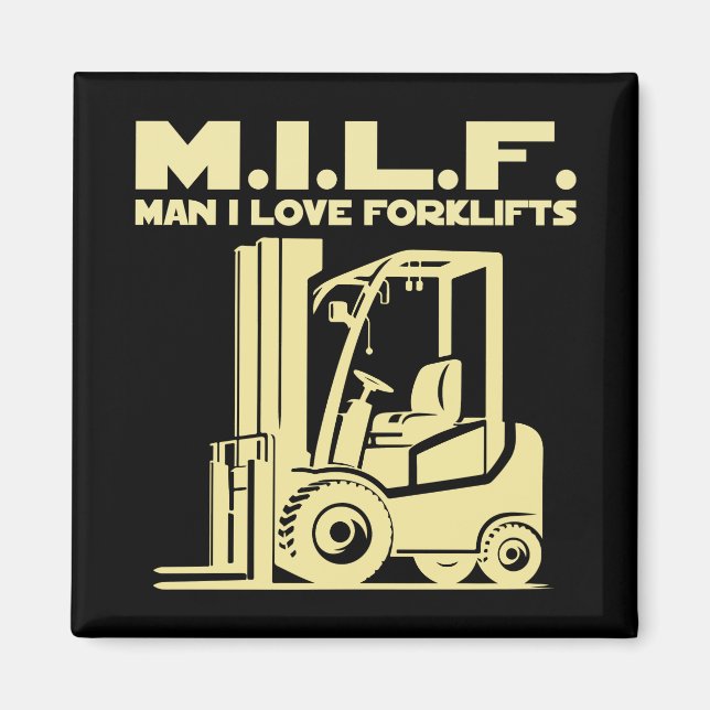 Íman Homem I Love Forklifts (Frente)