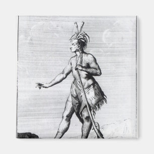 Íman Homem Iroquois, habitante de Canadá