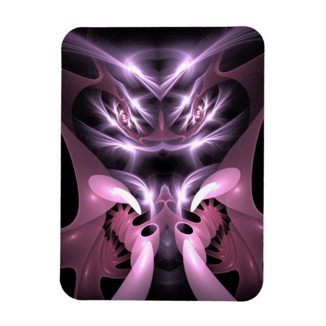 Íman Homem Louco Comendo Mantis em Púrpura (Vertical)