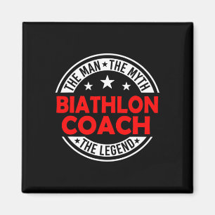 Íman Homem Mito Biatlo Coach Lenda Engraçado Biathlon C