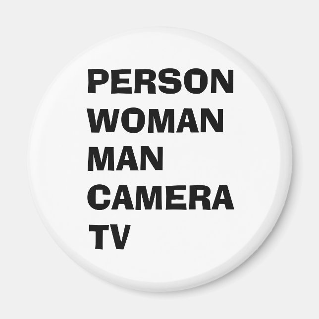 Íman Homem-Mulher Pessoa Câmera TV Engraçada Trump (Frente)